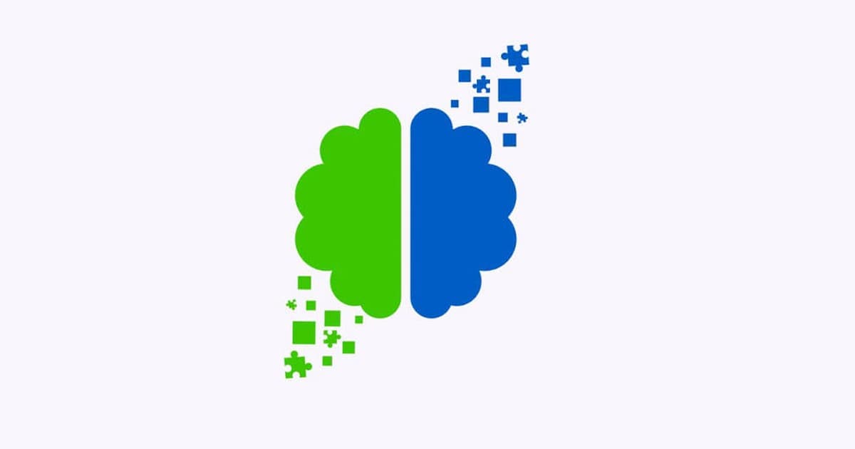 NANO-THINK logo: a brain in green and blue halves with puzzle pieces